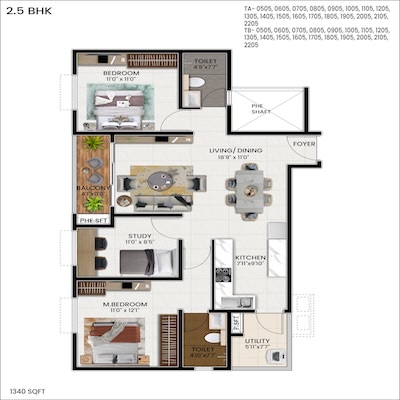 floorplans & masterplan of Genurise North Park